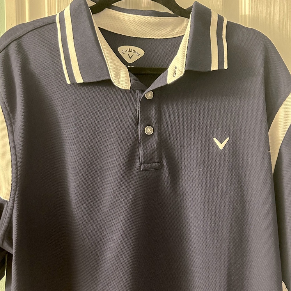 Men’s XL navy Callaway golf shirt